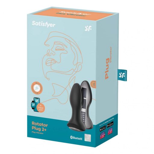 Satisfyer Rotator Plug 2 - gyöngyös anál vibrátor (fekete)