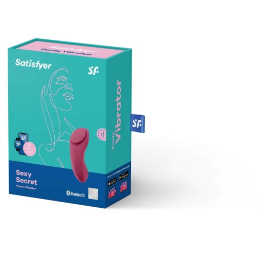 Satisfyer Sexy Secret - hordható App-vezérelt bugyi vibrátor (piros)