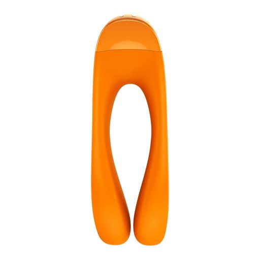 Satisfyer Candy Cane - akkus, vízálló kétágú vibrátor (narancs)