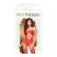 Penthouse Hot Nightfall - hullámos, nyitott necc szett (piros)