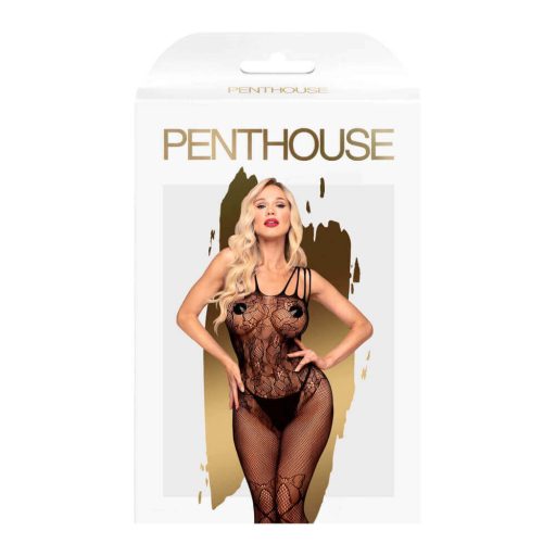 Penthouse Dirty Mind - nyitott necc overál (fekete)