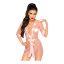 Penthouse Midnight Mirage - szatén köntös és tanga, szexi ruha (pink)