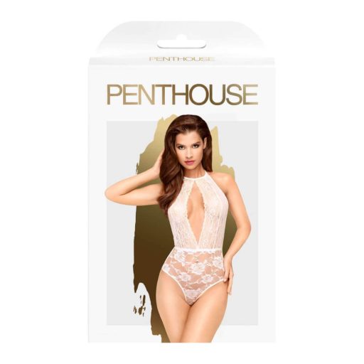 / Penthouse Toxic Powder - nyakpántos szexi body nőknek (fehér)