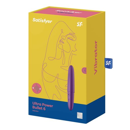 Satisfyer Ultra Power Bullet 6 - akkus, vízálló mini vibrátor (viola)