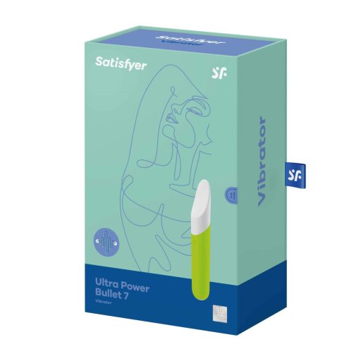 Satisfyer Ultra Power Bullet 7 - vízálló csikló vibrátor (zöld)