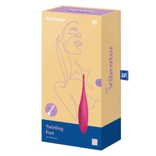 Satisfyer Twirling Fun - akkus, vízálló csikló vibrátor (pink)