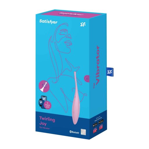 Satisfyer Twirling Joy - app-vezérelt csiklóvibrátor, csiklóizgató (pink)