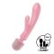 Satisfyer Triple Lover - G-pont és masszírozó wand vibrátor (pink)