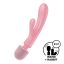Satisfyer Triple Lover - G-pont és masszírozó wand vibrátor (pink)