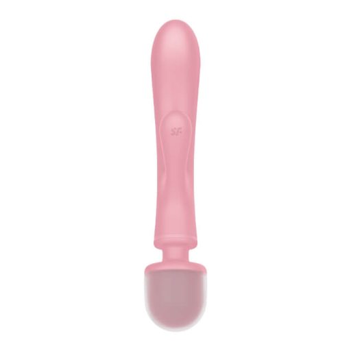 Satisfyer Triple Lover - G-pont és masszírozó wand vibrátor (pink)
