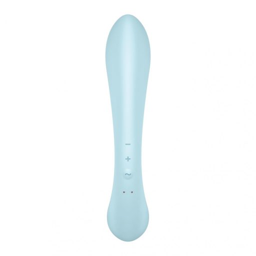Satisfyer Triple Oh - akkus, csiklókaros vibrátor (kék)