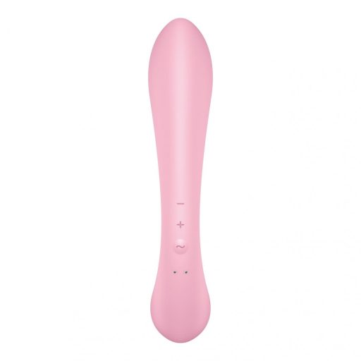 Satisfyer Triple Oh - akkus, csiklókaros vibrátor (pink)
