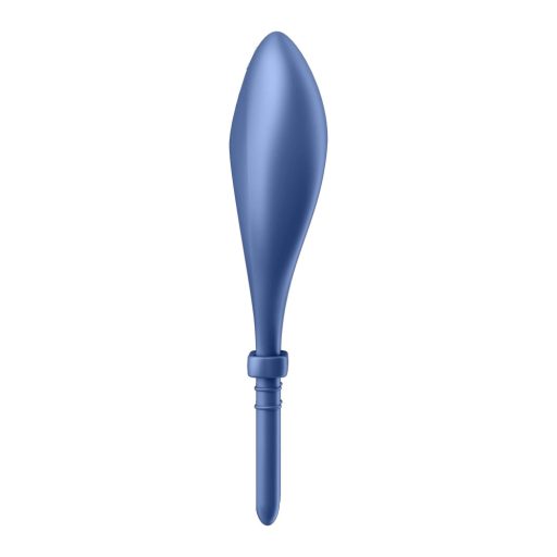 Satisfyer Bullseye - App-vezérelt vibrációs péniszgyűrű (kék)