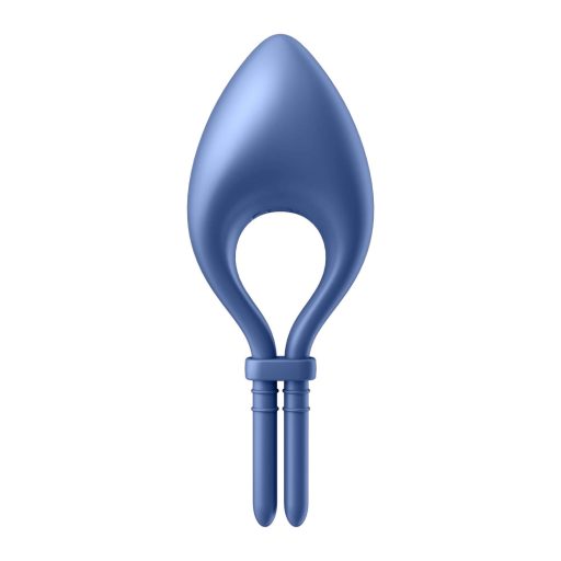 Satisfyer Bullseye - App-vezérelt vibrációs péniszgyűrű (kék)