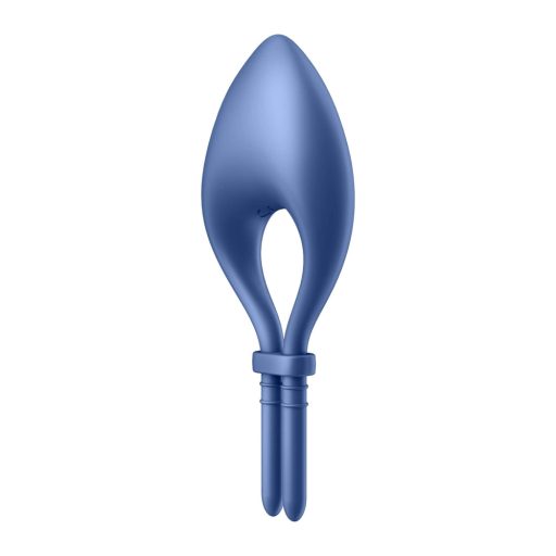 Satisfyer Bullseye - App-vezérelt vibrációs péniszgyűrű (kék)