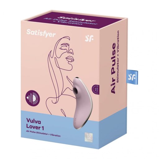 Satisfyer Vulva Lover 1 - léghullámos csikló vibrátor (viola)