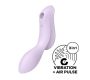   Satisfyer Curvy Trinity 2 - akkus hüvelyi és csiklóvibrátor (lila)
