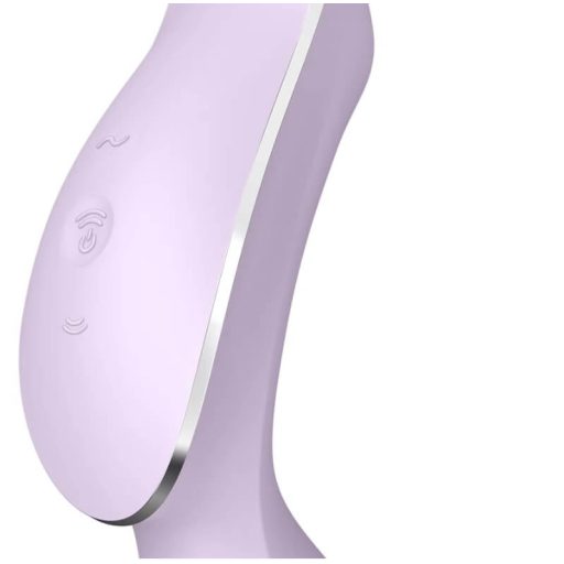 Satisfyer Curvy Trinity 2 - léghullámos 2in1 vibrátor (lila)