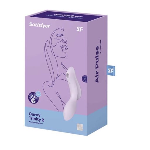 Satisfyer Curvy Trinity 2 - léghullámos 2in1 vibrátor (lila)