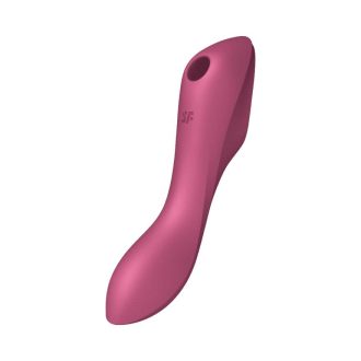   Satisfyer Curvy Trinity 3 - léghullámos 2in1 vibrátor (piros)