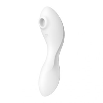   Satisfyer Curvy Trinity 5+ - App-vezérelt 2in1 vibrátor (fehér)