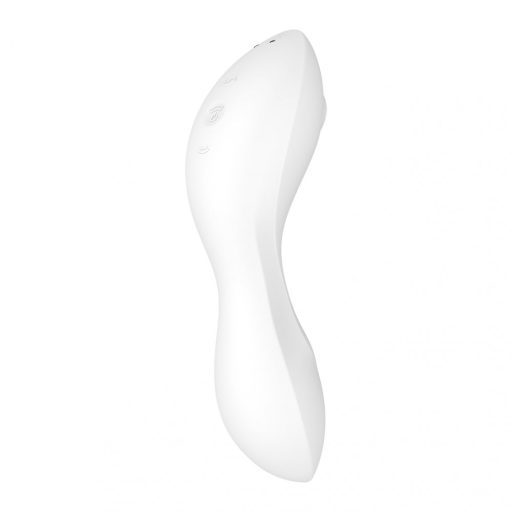 Satisfyer Curvy Trinity 5+ - okos 2in1 vibrátor (fehér)
