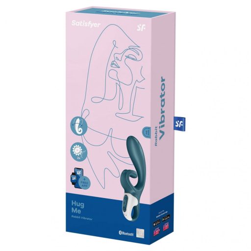Satisfyer Hug Me - okos csiklókaros vibrátor (kék)