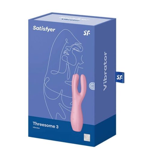 Satisfyer Threesome 3 - akkus csikló vibrátor (pink)