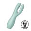 / Satisfyer Threesome 3 - akkus csikló vibrátor (menta)
