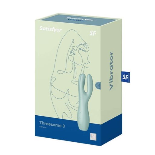 / Satisfyer Threesome 3 - akkus csikló vibrátor (menta)