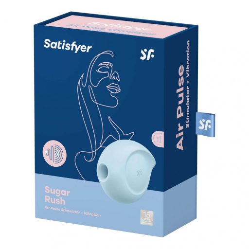 Satisfyer Sugar Rush - léghullámos csikló vibrátor (kék)