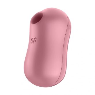   Satisfyer Cotton Candy - léghullámos csikló vibrátor (korall)