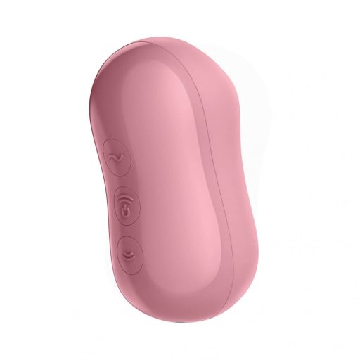 Satisfyer Cotton Candy - léghullámos csikló vibrátor (korall)