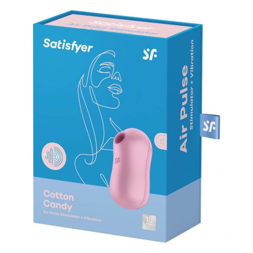 Satisfyer Cotton Candy - akkus léghullámos csikló vibrátor (lila)