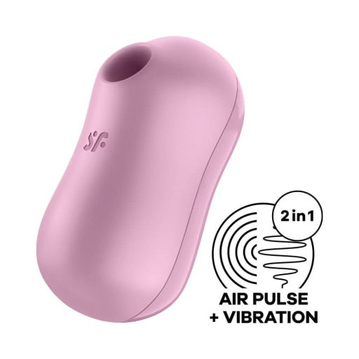 / Satisfyer Cotton Candy - akkus léghullámos csikló vibrátor (lila)