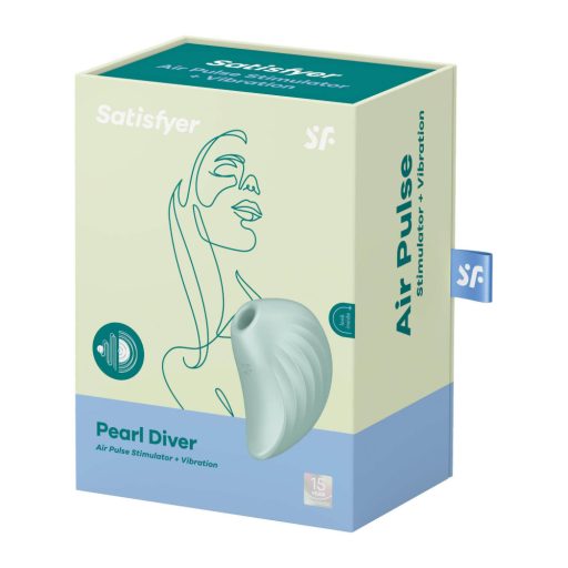 Satisfyer Pearl Diver - léghullámos csikló vibrátor (menta)