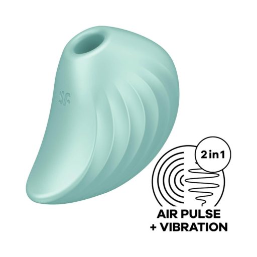 Satisfyer Pearl Diver - léghullámos csikló vibrátor (menta)