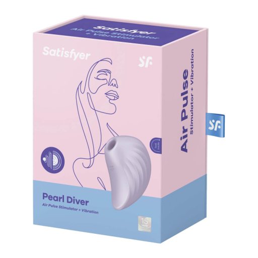 Satisfyer Pearl Diver - léghullámos csikló vibrátor (viola)