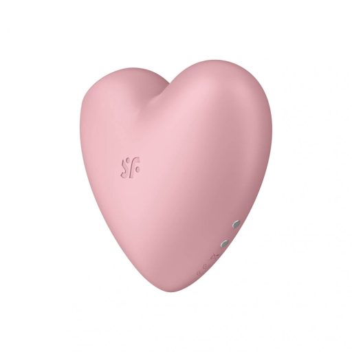 Satisfyer Cutie Heart - akkus léghullámos csikló vibrátor (pink)