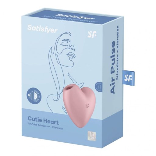 Satisfyer Cutie Heart - akkus léghullámos csikló vibrátor (pink)