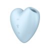 Satisfyer Cutie Heart - akkus léghullámos csikló vibrátor (kék)