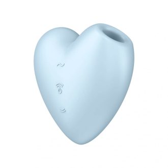   Satisfyer Cutie Heart - akkus léghullámos csikló vibrátor (kék)