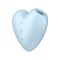Satisfyer Cutie Heart - akkus léghullámos csikló vibrátor (kék)
