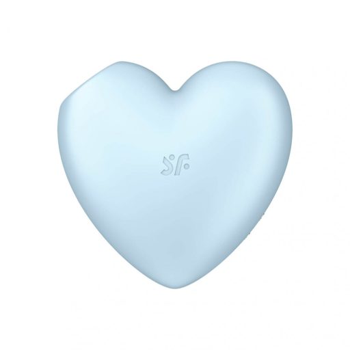 Satisfyer Cutie Heart - akkus léghullámos csikló vibrátor (kék)