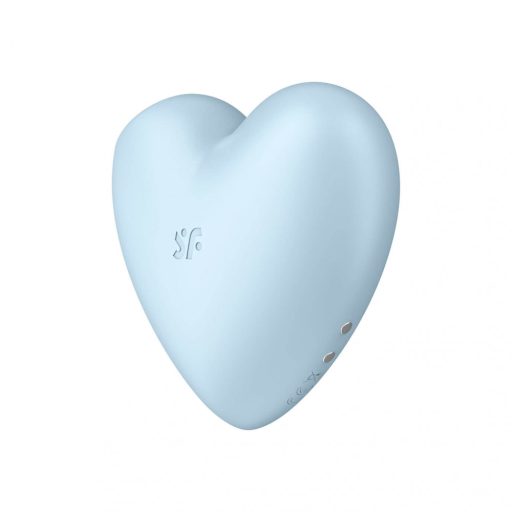 Satisfyer Cutie Heart - akkus léghullámos csikló vibrátor (kék)