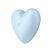 Satisfyer Cutie Heart - akkus léghullámos csiklóvibrátor (kék)
