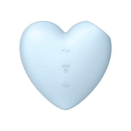 Satisfyer Cutie Heart - akkus léghullámos csikló vibrátor (kék)