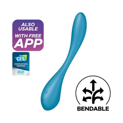 Satisfyer G-spot Flex 5 – App-vezérelt G-pont vibrátor (zöld)
