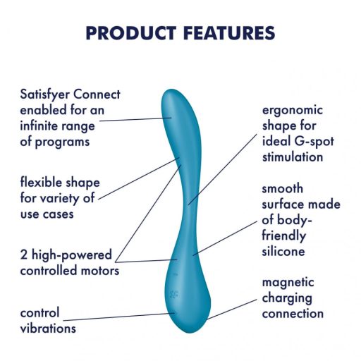 Satisfyer G-spot Flex 5 – App-vezérelt G-pont vibrátor (zöld)