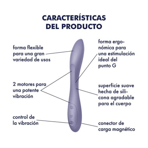 Satisfyer G-spot Flex 1 - akkus, vízálló G-pont vibrátor (zöld)